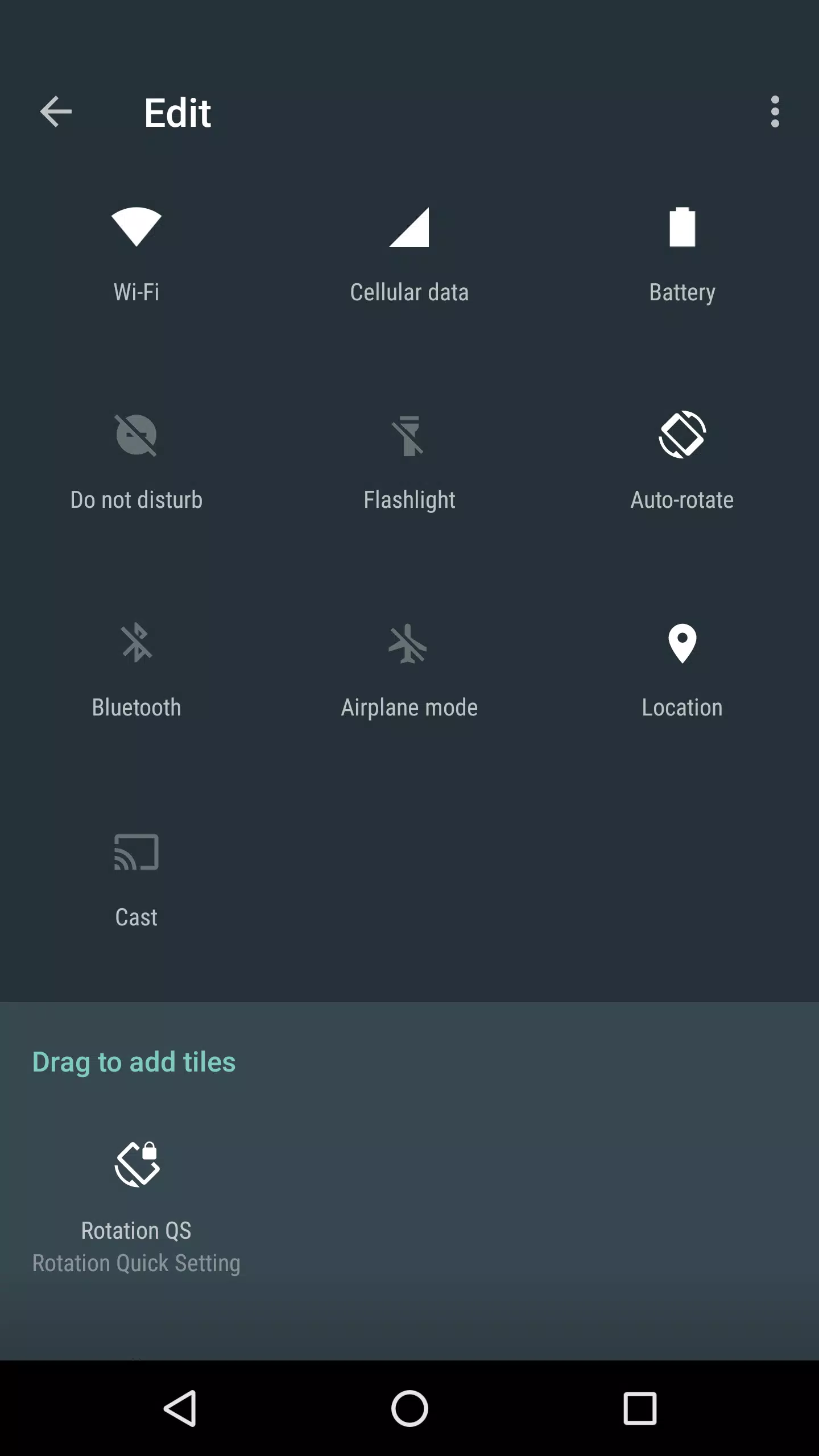 Rotation Quick Setting Screenshots