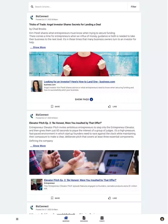 BizConnect iPad  Ekran Görüntüleri
