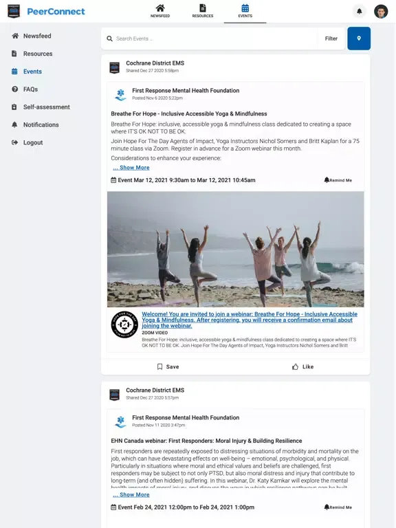 CDEMS PeerConnect iPad  Screenshots