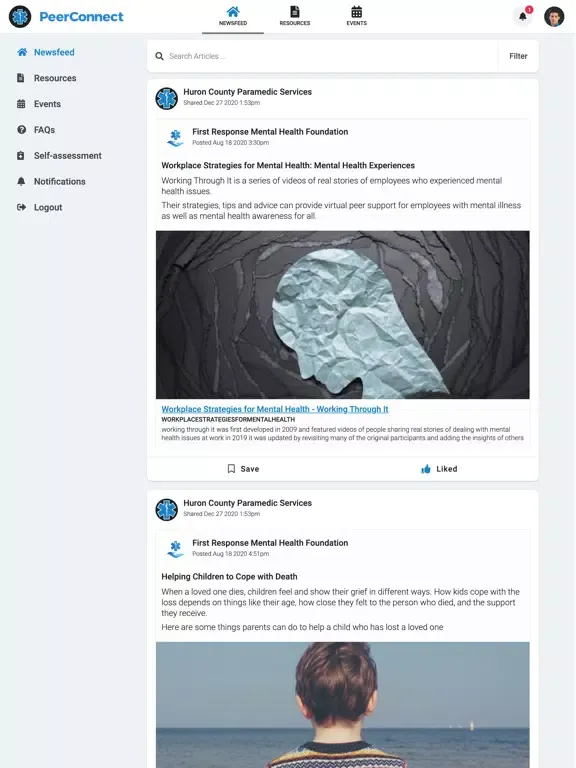 Huron County PS PeerConnect iPad  스크린샷