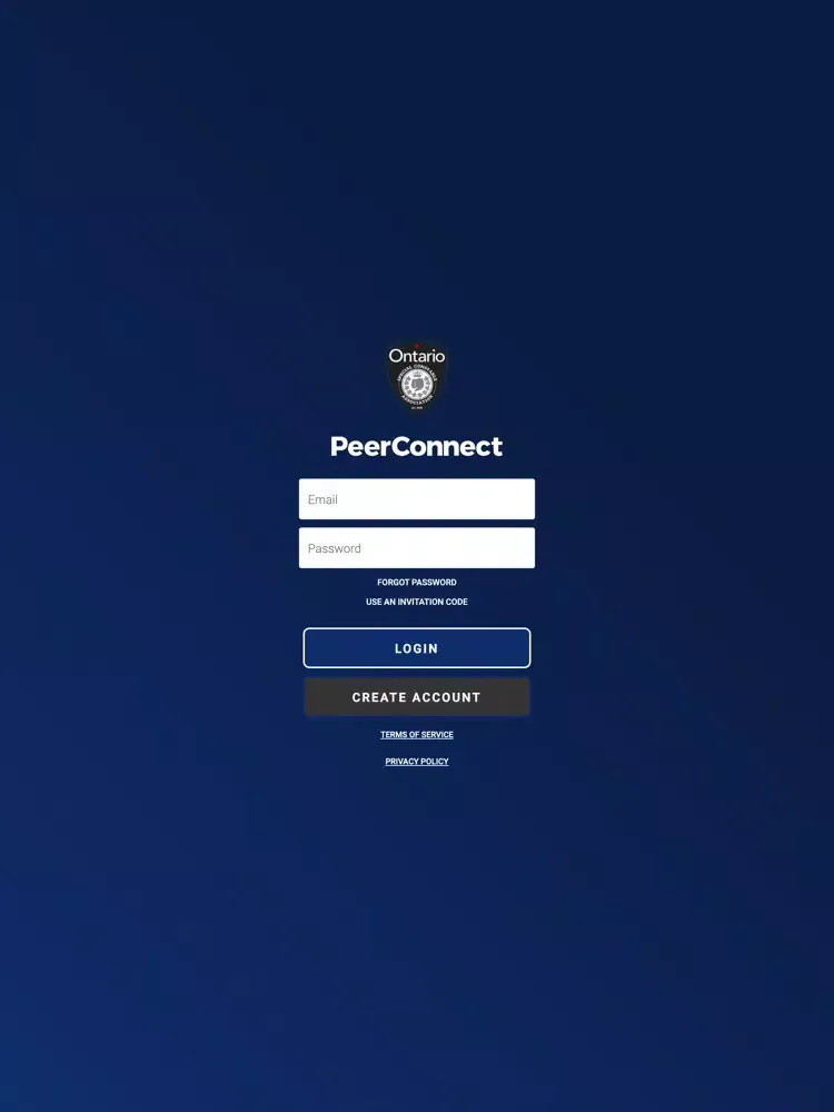 ภาพหน้าจอของ OSCA PeerConnect iPad 