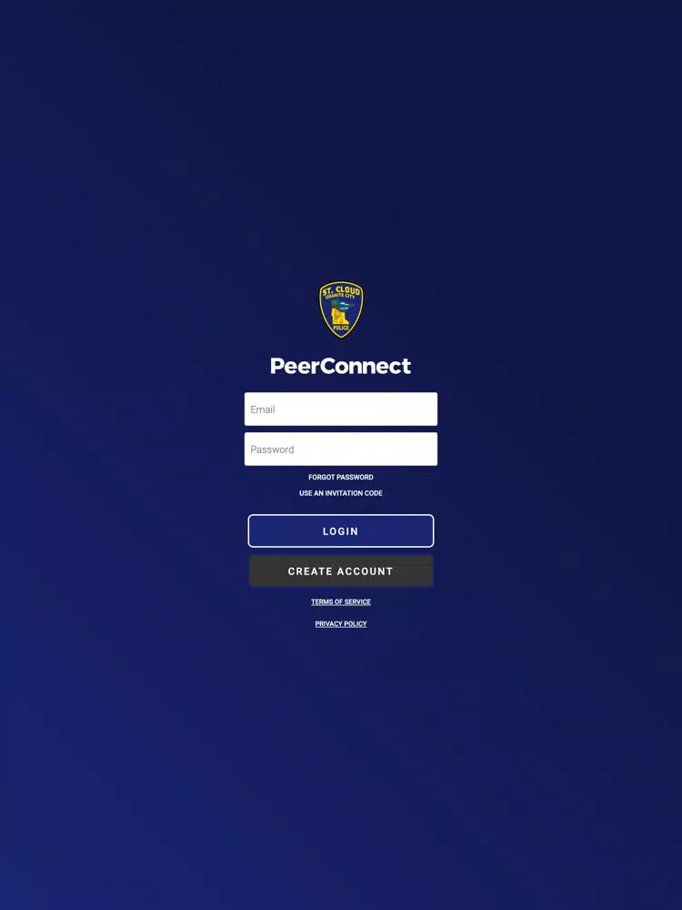 Tangkapan layar St. Cloud Police PeerConnect iPad 