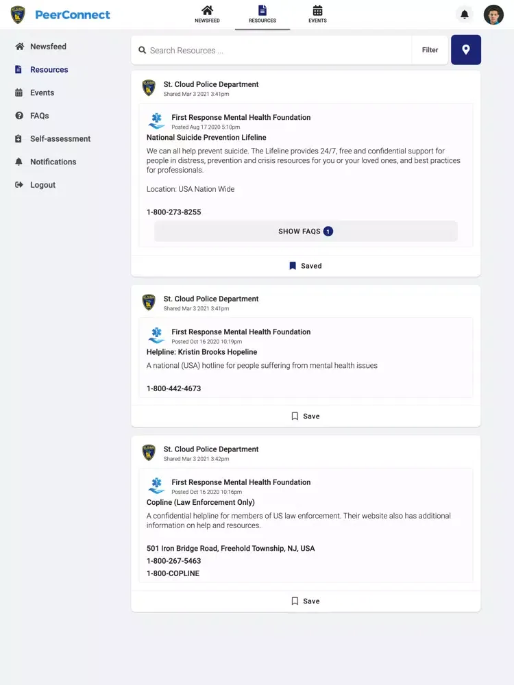 St. Cloud Police PeerConnect iPad 应用截图