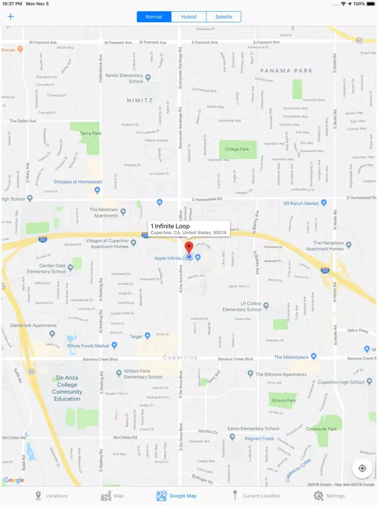 MyLocations iPad  Screenshots