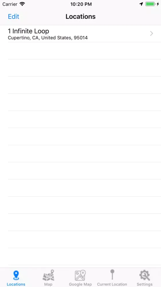 MyLocations Screenshots