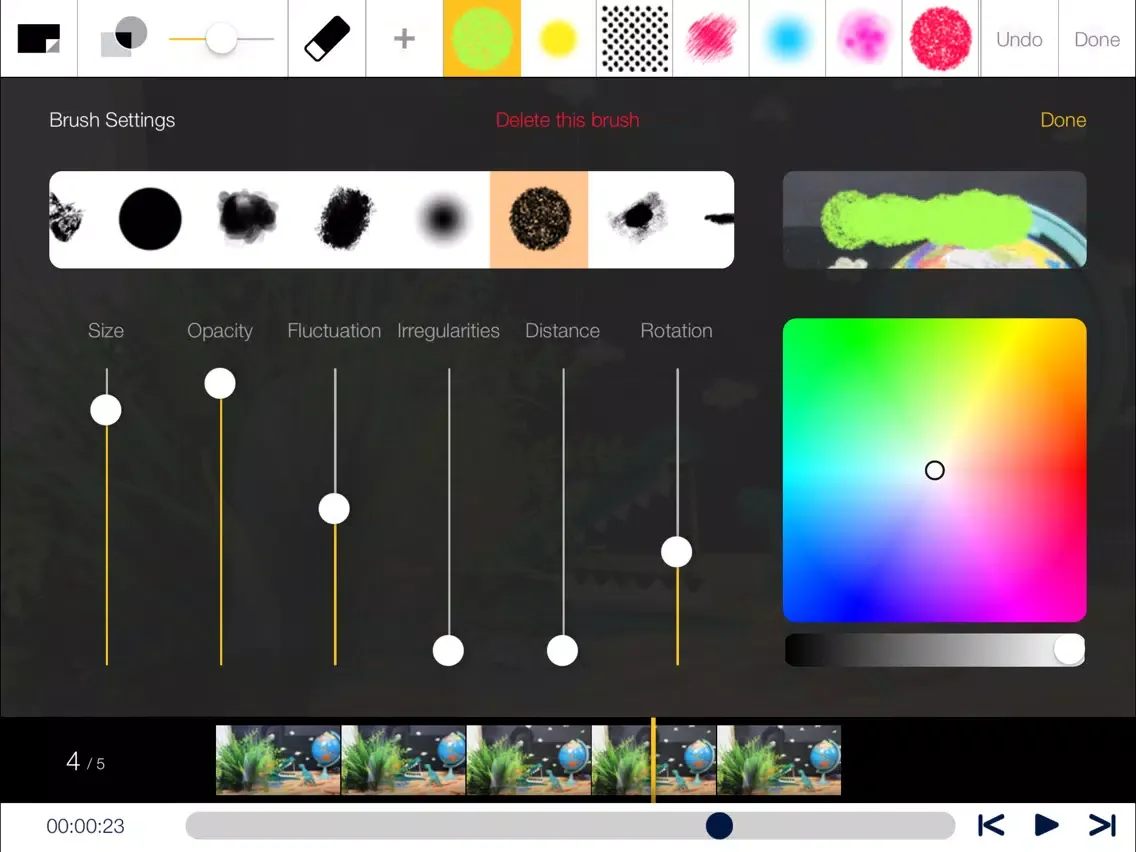 Capturas de tela do NFB StopMo Studio iPad 