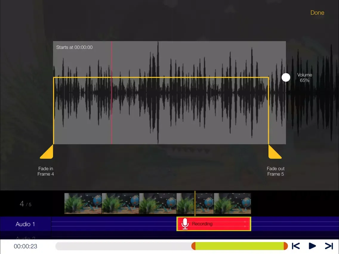 Capturas de tela do NFB StopMo Studio iPad 