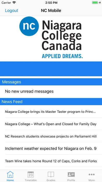Niagara College Mobile スクリーンショット