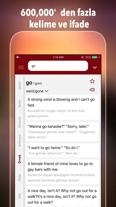 Screenshot di Çeviri +: Tercüme Sesli Sözlük