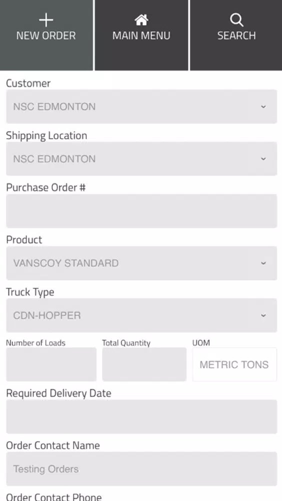 NSC EZOrder Screenshots