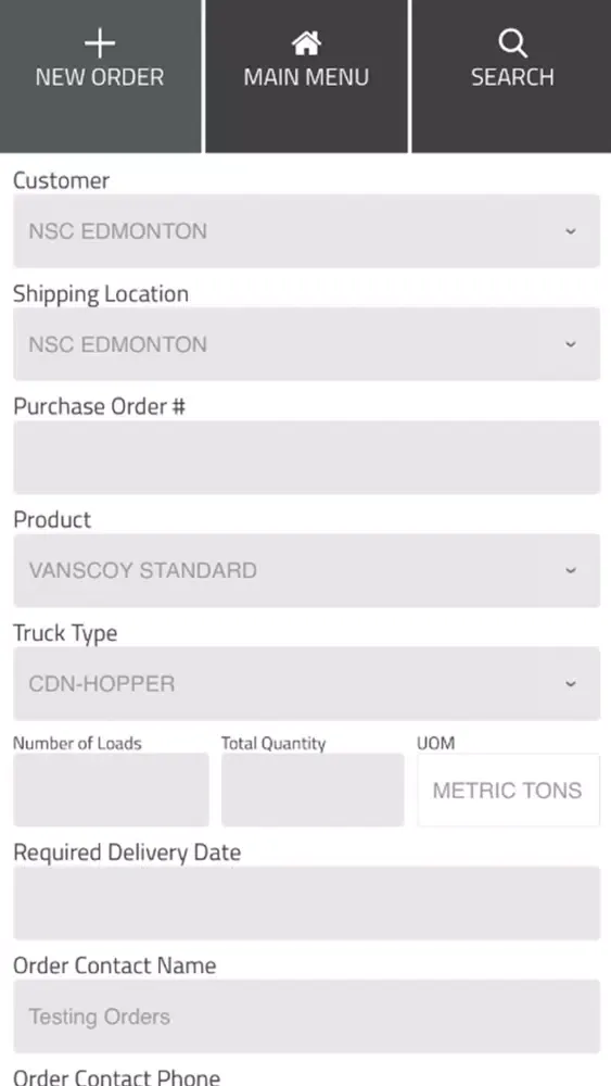 NSC EZOrder سکرین شاٹس
