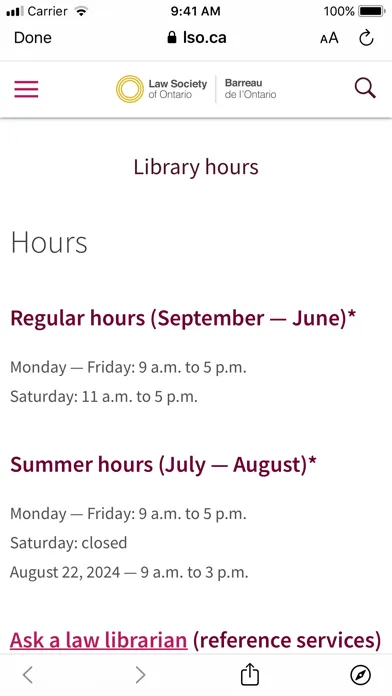 Law Society of Ontario Screenshots