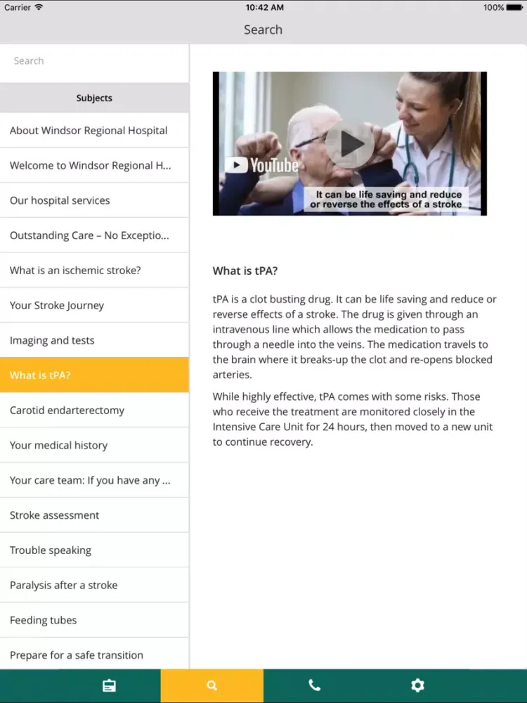 WRH My Care Journey iPad 应用截图