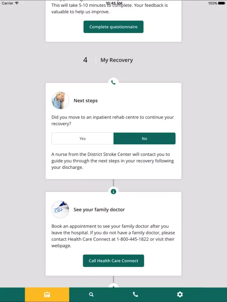 WRH My Care Journey iPad 应用截图