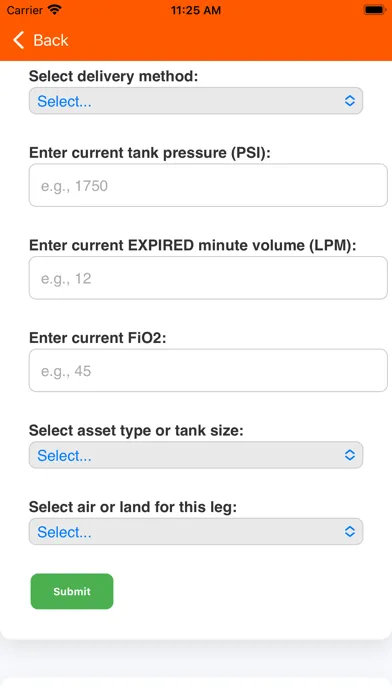 Ornge: Clinical Practice Screenshots
