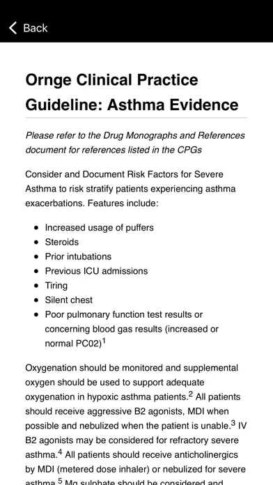 Ornge: Clinical Practice Screenshots