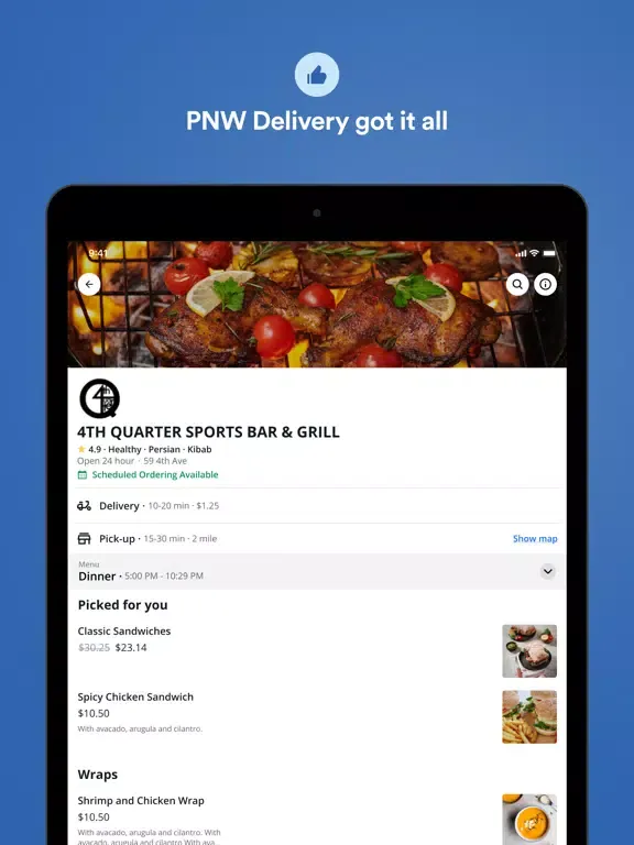 PNW Delivery iPad  स्क्रीनशॉट