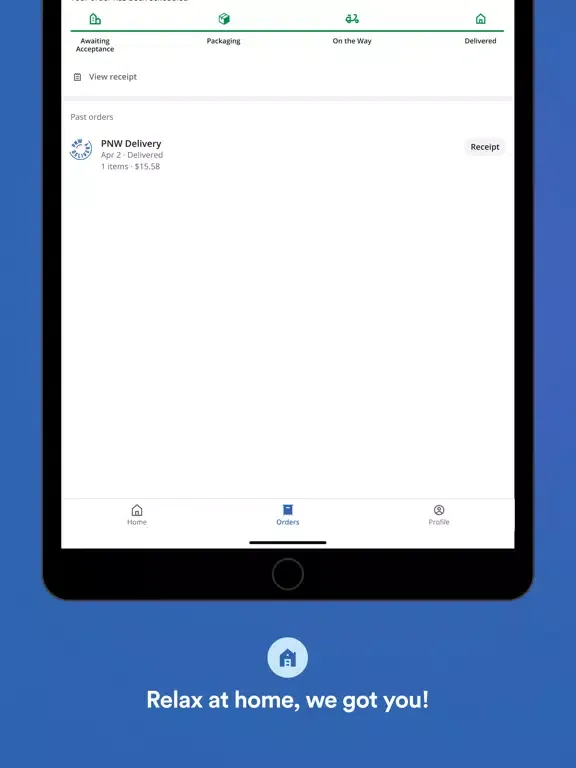PNW Delivery iPad  स्क्रीनशॉट
