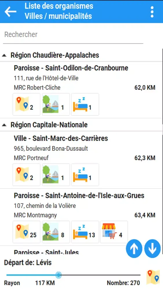 Voici Québec سکرین شاٹس