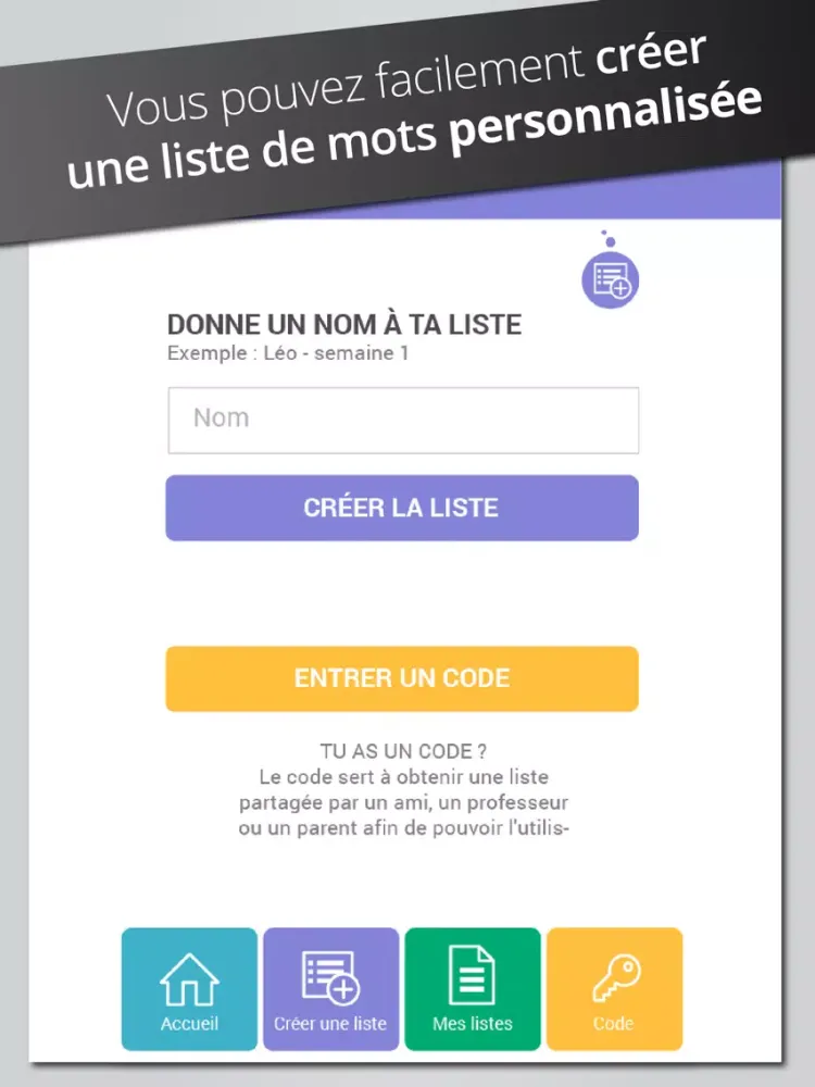 Dictée de mots Alloprof - Pro iPad  Screenshots