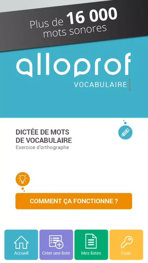 Dictée de mots Alloprof - Pro Screenshots