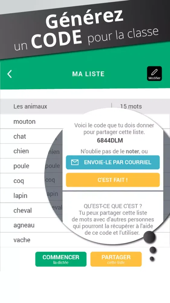 Dictée de mots Alloprof - Pro Screenshots