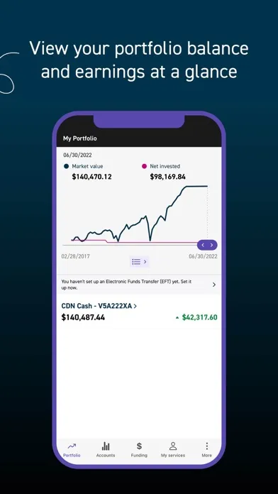 Qtrade Guided Portfolio Ekran Görüntüleri
