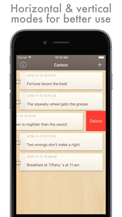 Screenshot di Carbon - the smartest notebook to store your ideas