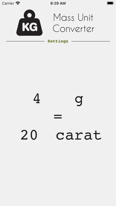 Zrzuty ekranu Mass Unit Converter
