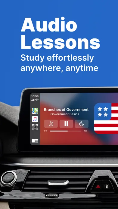 Captures d'écran de US Civics Test 2024