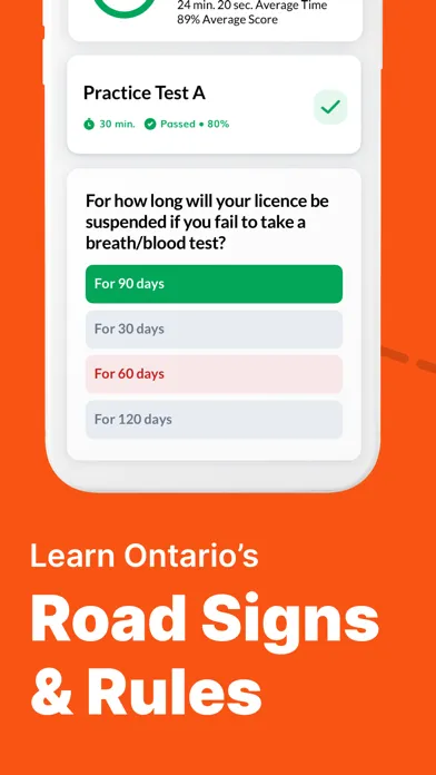 Tangkapan layar G1 Driver's Test Ontario