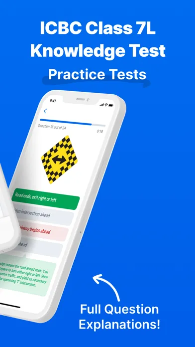 Ảnh chụp màn hình của ICBC Knowledge Test Prep