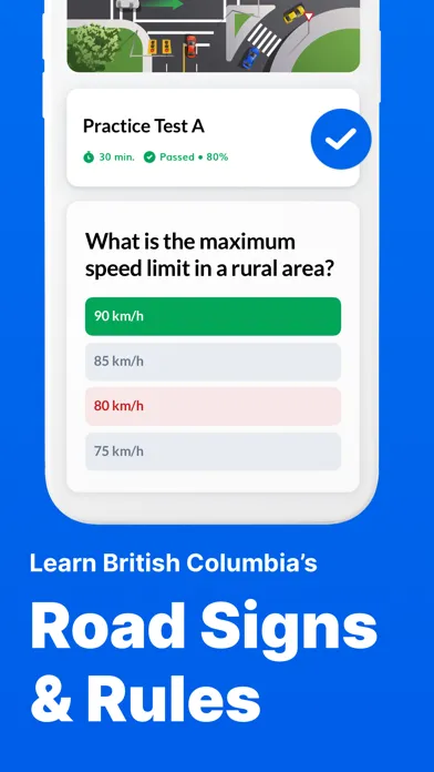 Ảnh chụp màn hình của ICBC Knowledge Test Prep