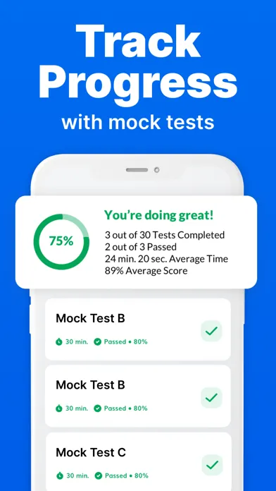 Ảnh chụp màn hình của ICBC Knowledge Test Prep