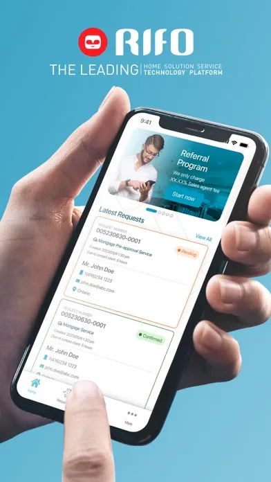 RIFO Vendor Screenshots