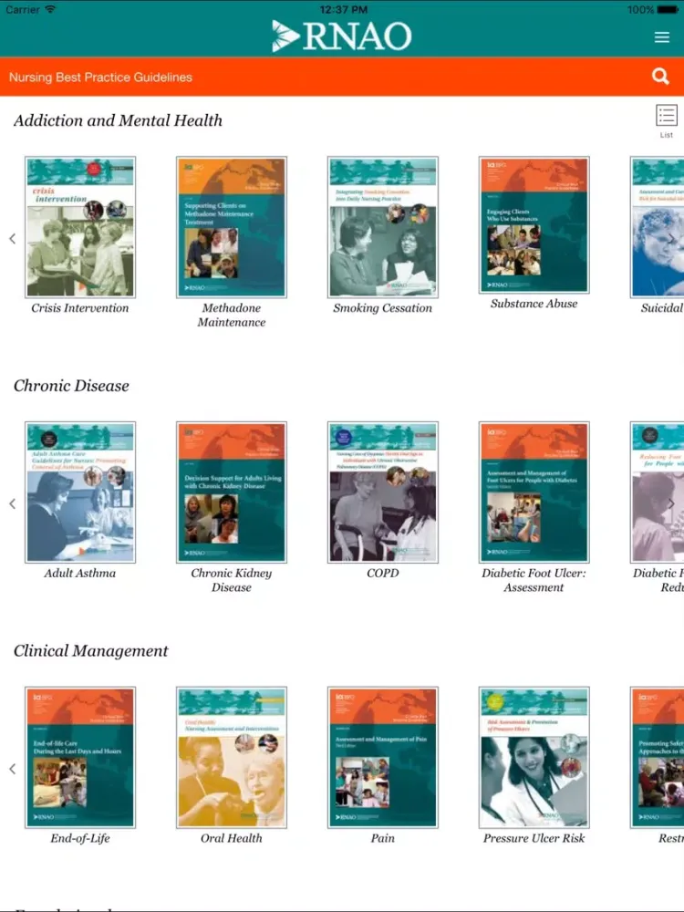 تصاویر RNAO Best Practice Guidelines iPad 