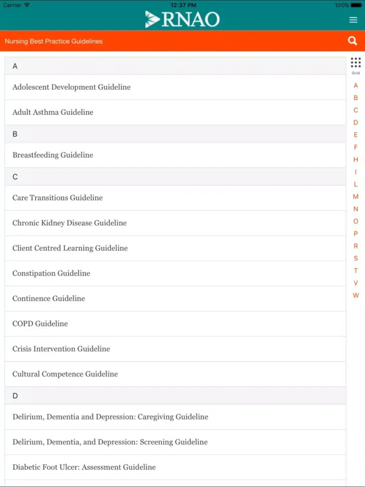 تصاویر RNAO Best Practice Guidelines iPad 