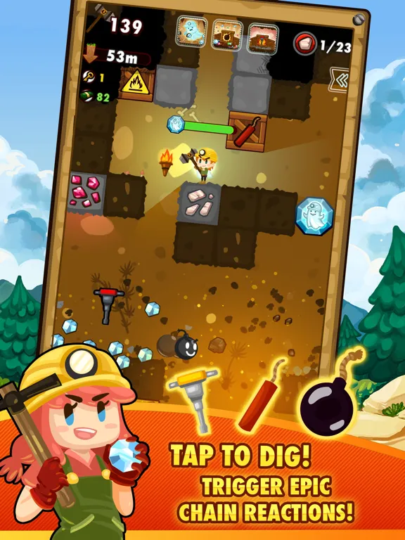 Tangkapan layar Pocket Mine 2 iPad 