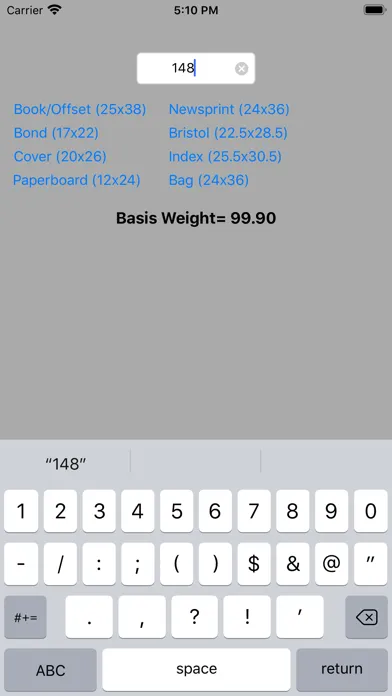 Grammage To Basis Weight应用截图
