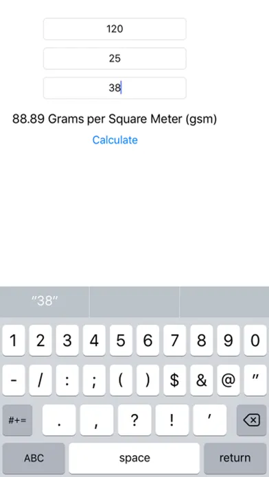 Ảnh chụp màn hình của MWeight to GSM