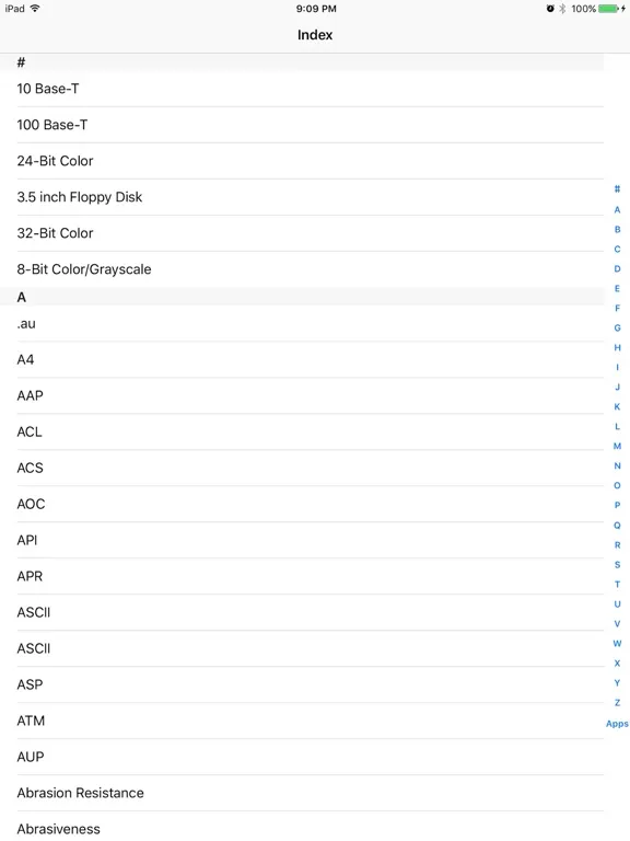 Ảnh chụp màn hình của PRINT A-Z iPad 