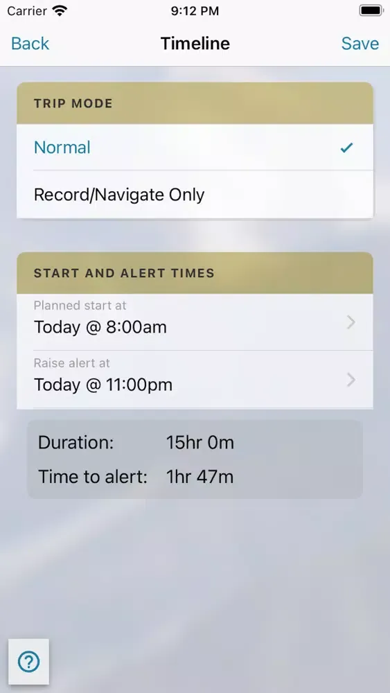 Capturas de pantalla de Overdue: Safety checkin & maps