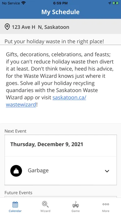 Saskatoon Waste Wizard应用截图