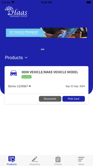 My Haas Online スクリーンショット