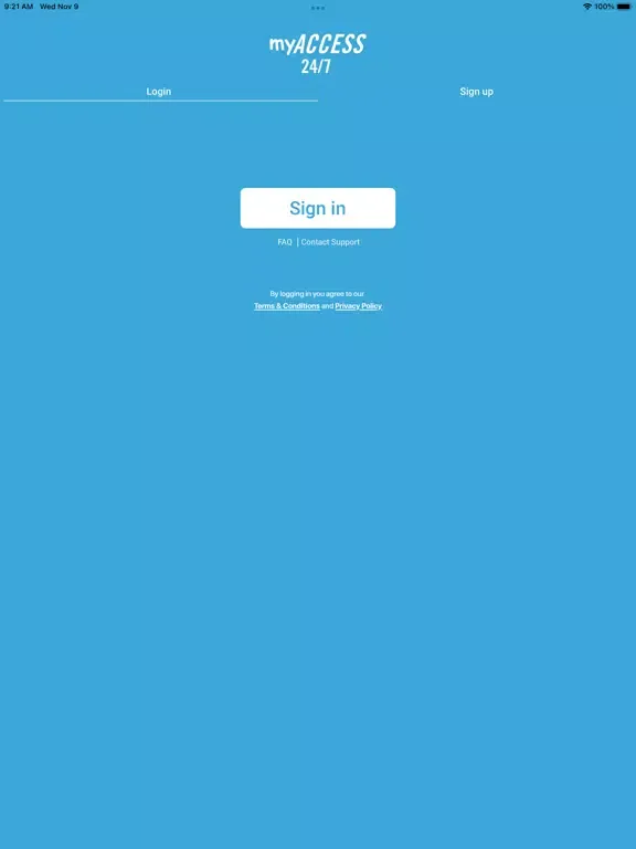 myACCESS 24/7 iPad 應用截圖