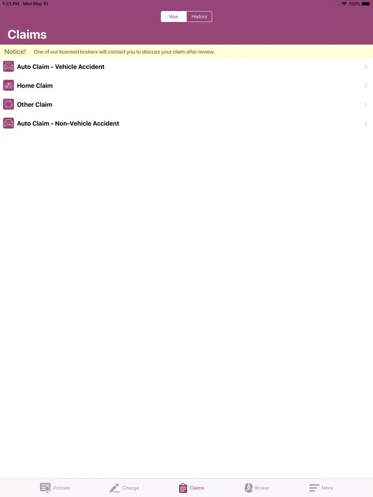 Ảnh chụp màn hình của My Orr & Associates iPad 