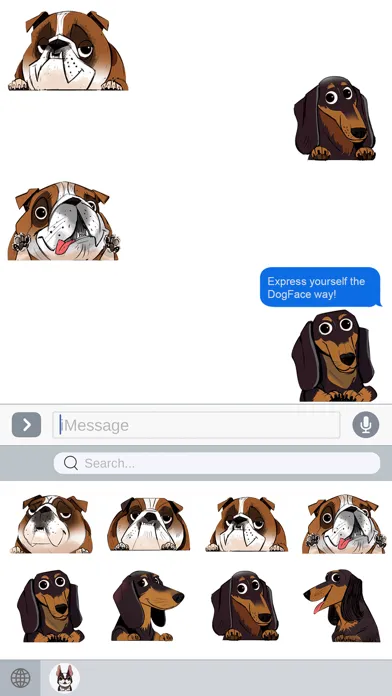Ảnh chụp màn hình của DogFaceMoji -  Dog Face Emoji