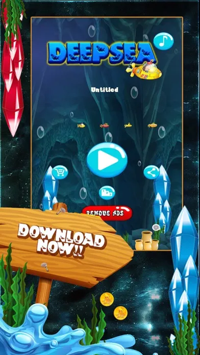 Capturas de tela do Deep Sea - Adventures of The Yellow Submarine Journey