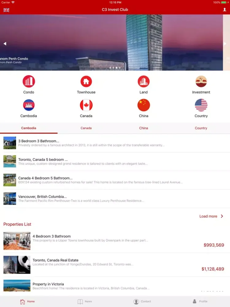 C3 Invest iPad  Screenshots