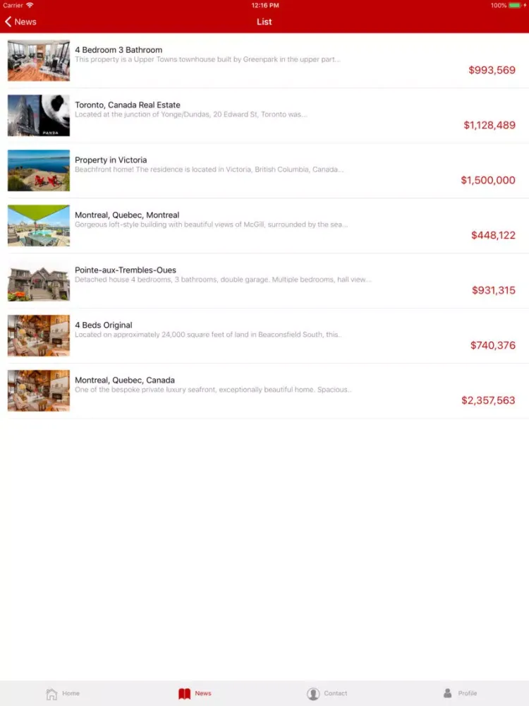 C3 Invest iPad  Screenshots
